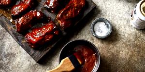 1 Cup Boneless, Cooked Barbecued Pork Spareribs with Sauce (Lean Only Eaten)