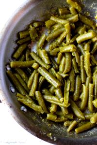 1 Cup, Canned Cooked Green String Beans (from Canned, Fat Added in Cooking)