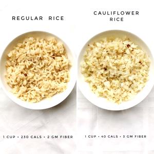 1 Cup Cauliflower Rice