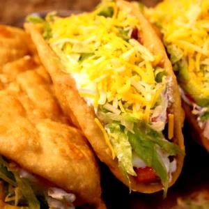 1 Cup Chalupa with Beans, Cheese, Lettuce and Tomato