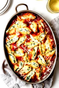 1 Cup Cheese and Spinach Filled Stuffed Shells