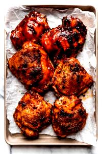 1 Cup Chicken or Turkey with Barbecue Sauce (Skin Eaten)