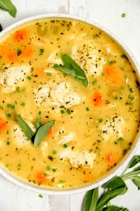 1 Cup Chicken Soup with Dumplings