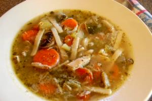 1 Cup Chicken Vegetable Soup (Low Sodium)