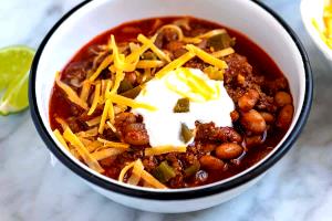 1 Cup Chili, Spicy, No Added Salt