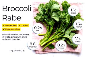 1 Cup, Chopped (40.0 G) Broccoli Raab, raw