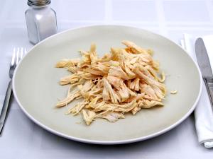 1 Cup Chopped Or Diced Chicken Dark Meat (Broilers or Fryers, Stewed, Cooked)