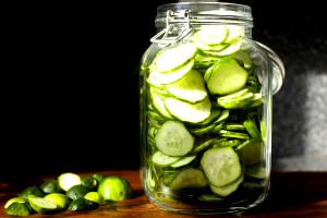 1 Cup Chopped Or Diced Reduced Salt Dill Cucumber Pickles