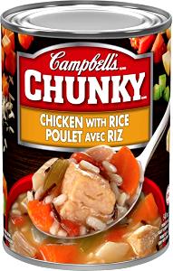 1 Cup Chunky Chicken Rice Soup (Canned)