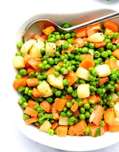 1 Cup Cooked Peas and Carrots (from Canned)