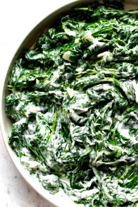 1 Cup Cooked Spinach with Cheese Sauce (from Frozen)