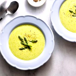 1 Cup Cream of Asparagus Soup (Prepared with Milk)