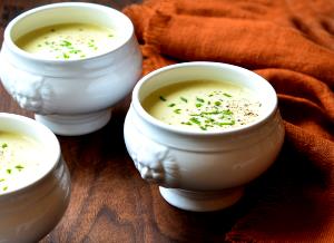 1 Cup Cream of Leek Soup (Prepared with Milk)