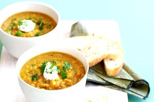 1 Cup Curried Red Lentil Soup