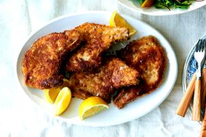 1 Cup Diced Fried Battered Pork Steak or Cutlet