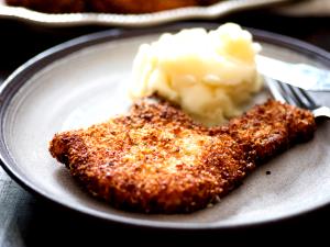 1 Cup Diced Fried, Breaded or Floured Pork