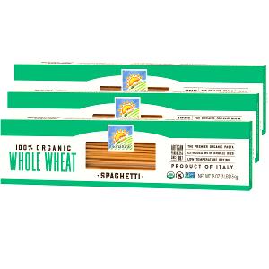 1 cup dry (56 g) Organics Whole Wheat Spaghetti Pasta