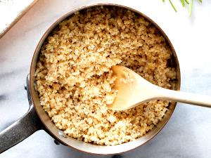 1 Cup, Dry, Yields Bulgur (Fat Not Added in Cooking)