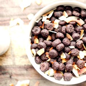 1 Cup, Dry, Yields Chocolate Wheat Cereal made with Milk