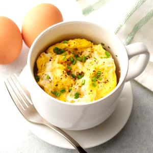 1 Cup Egg Omelet or Scrambled Egg with Sausage and Cheese