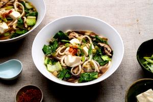 1 Cup Fish and Noodles with (Mushroom) Soup