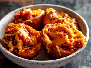 1 Cup Fried Potato Skins with Cheese