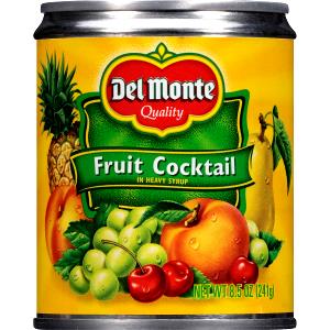 1 Cup Fruit Cocktail (Drained, Heavy Syrup, Canned)