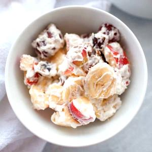 1 Cup Fruit Salad with Cream Substitute