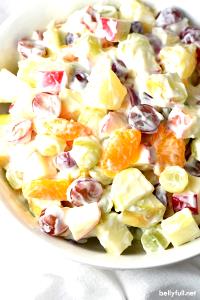 1 Cup Fruit Salad with Salad Dressing or Mayonnaise