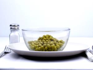 1 Cup Green Peas (Drained Solids, Canned)