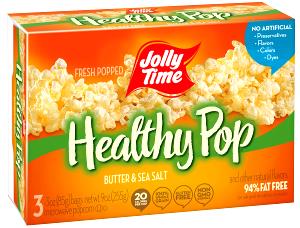 1 cup Healthy Pop 94% Fat Free Butter Flavor Popcorn