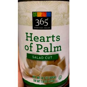 1 Cup Hearts Of Palm (Canned)