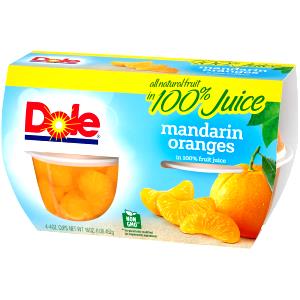 1 Cup Mandarin Orange in Juice Pack (Canned or Frozen)