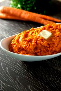 1 Cup Mashed Cooked Carrots (from Fresh)