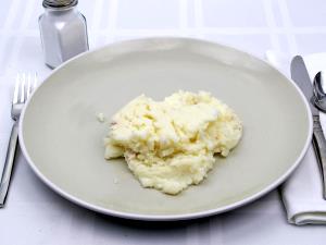 1 Cup Mashed Potatoes (From Granules, Dehydrated, Whole Milk and Butter Added)