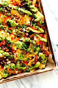 1 Cup Meatless Nachos with Cheese