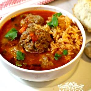 1 Cup Mexican Style Meatball Soup (Sopa De Albondigas)