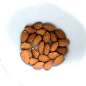 1 Cup, NFS Unroasted Almonds