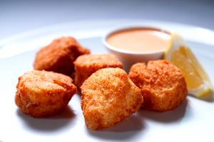 1 Cup Of Fried Battered Scallops