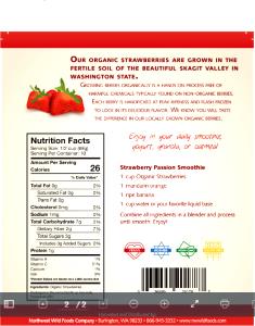 1 cup Organic Frozen Strawberries