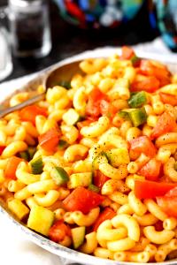 1 Cup Pasta or Macaroni Salad with Oil and Vinegar-Type Dressing