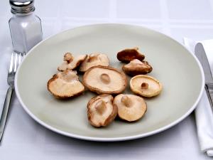 1 Cup Pieces Mushrooms (with Salt, Drained, Cooked, Boiled)