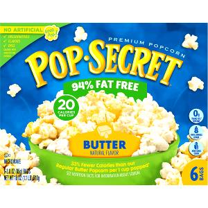 1 cup popped (1 oz) 94% Fat Free Microwave Popcorn