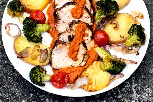 1 Cup Pork, Potatoes and Vegetables in Gravy (Including Carrots, Broccoli, and/or Dark-Green Leafy, Mixture)