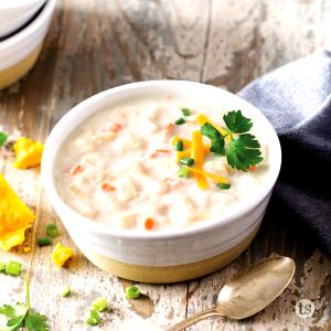 1 cup prepared (44 g) Perfectly Potato Cheddar Soup