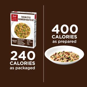 1 cup prepared (70 g) Tuscan-Style Mushroom Risotto Kit