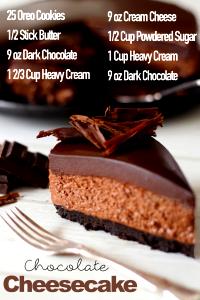 1 Cup Reduced Fat Chocolate Cheesecake