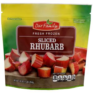 1 Cup Rhubarb, Frozen