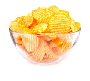 1 Cup Rippled, Ruffled Or Crinkle Cut Potato Chips