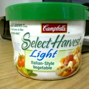 1 Cup Select Harvest, Italian Style Vegetable Soup, Light